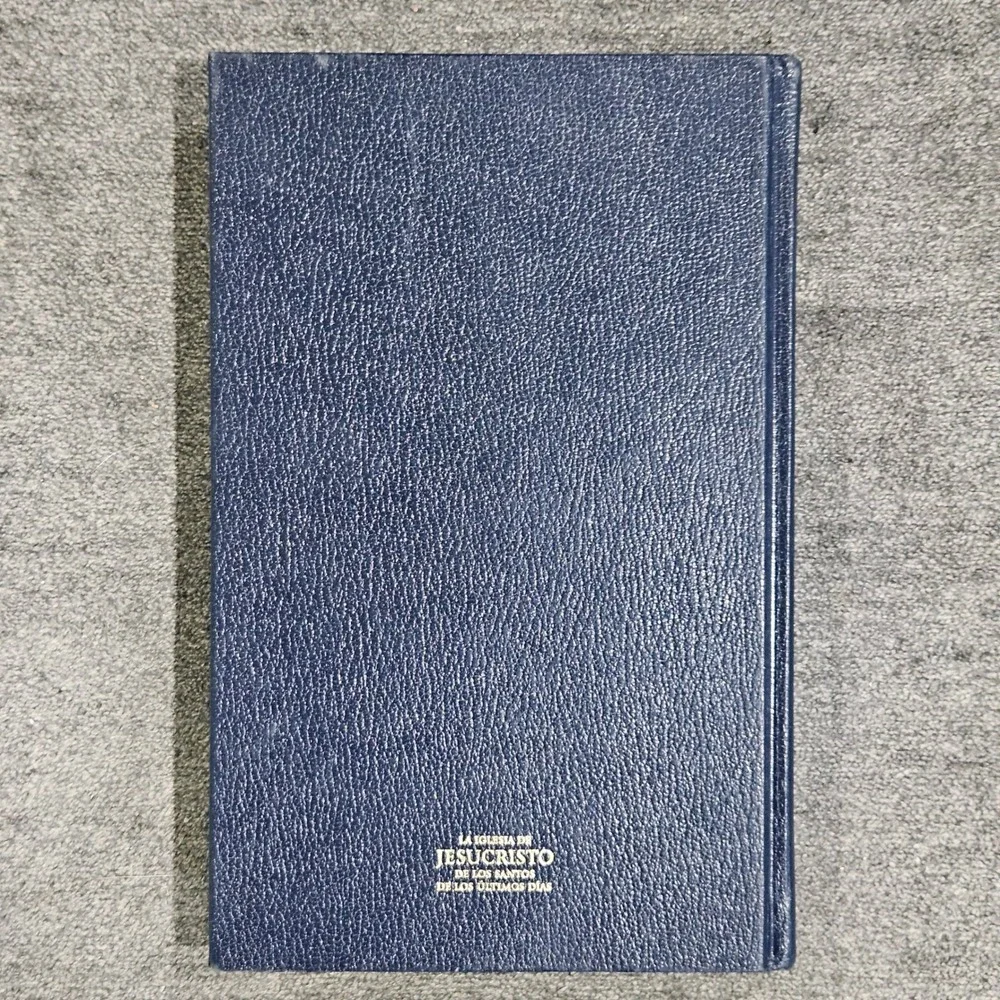El‎ Libro de Mormon Spanish Book of Mormon 2002 Hardcover Navy Blue LDS Church